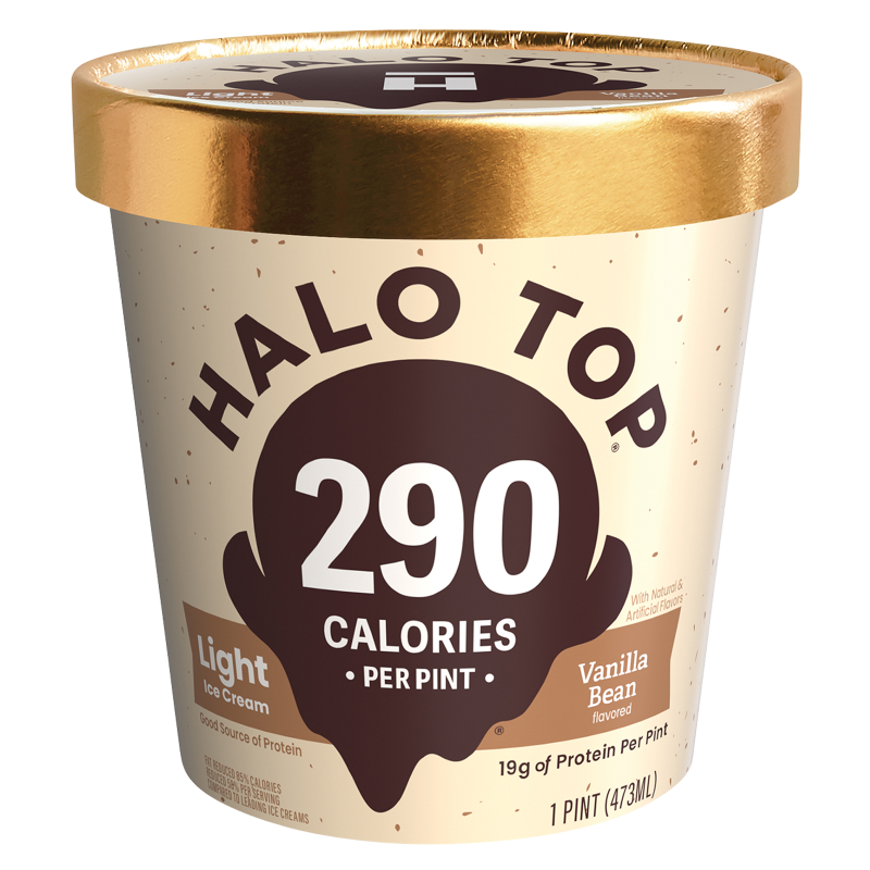 Halo Top Vanilla Bean Ice Cream Pint