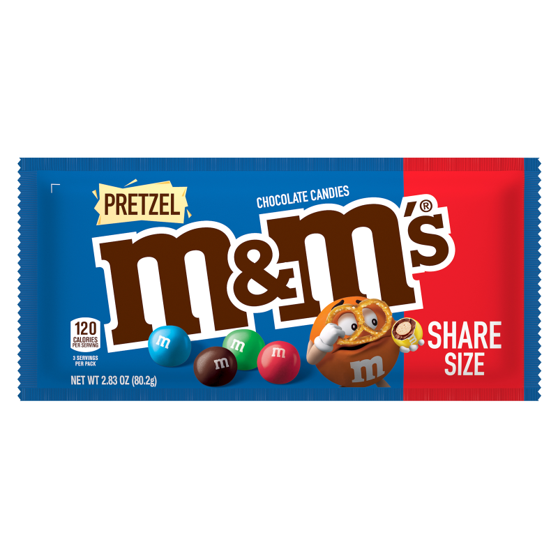 M&M's Pretzel Milk Chocolate Candies Share Size 2.83oz