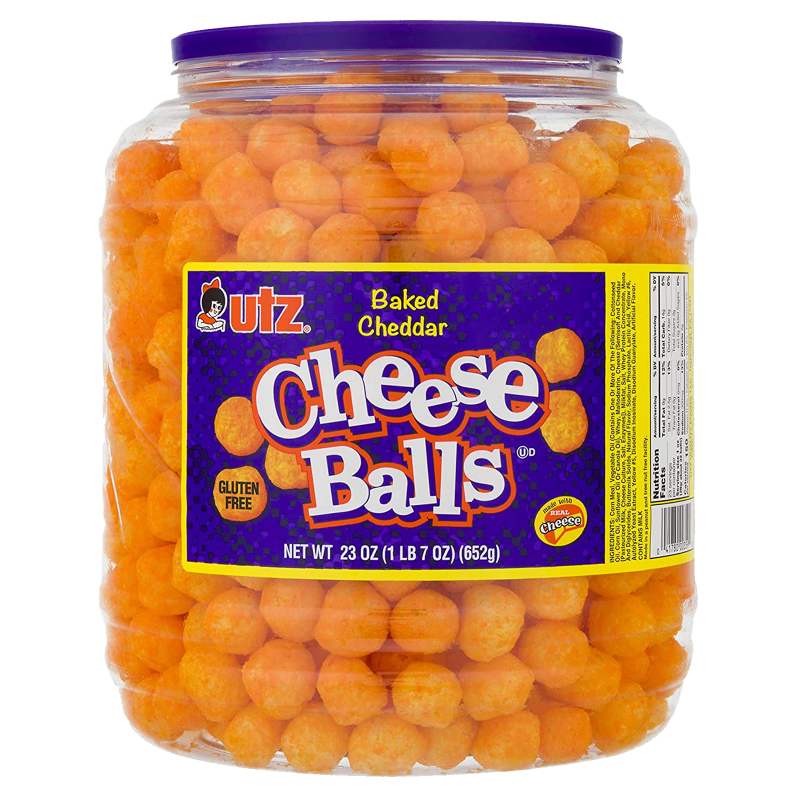 Utz Cheddar Cheese Ball Barrel 23oz