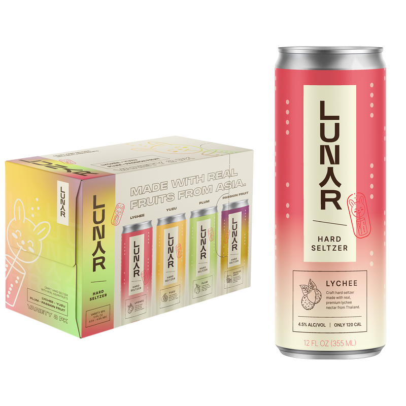 Lunar Hard Seltzer Variety Pack 8pk 12oz Can 4.7% ABV