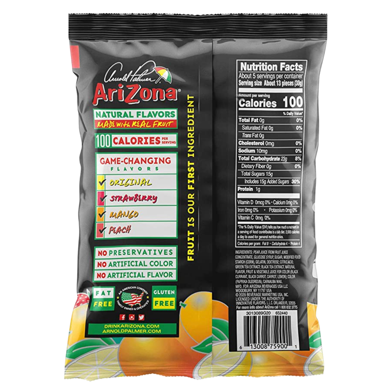 Arizona Arnold Palmer Fruit Snacks 5oz