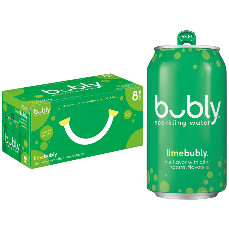 Bubly Lime 8pk 12oz Can