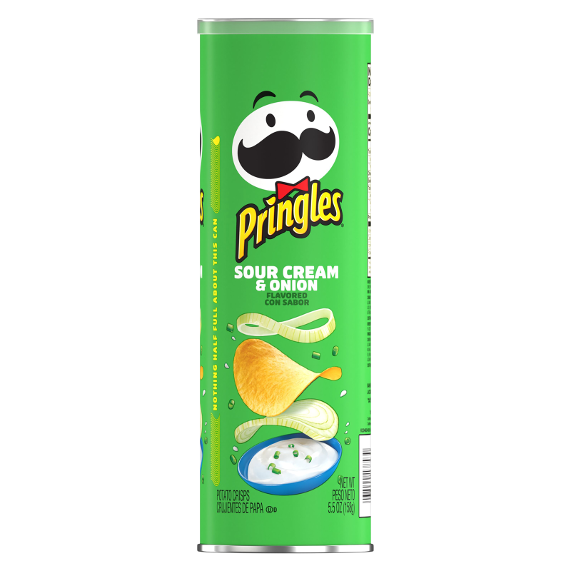 Pringles Sour Cream & Onion Potato Crisps Chips 5.5oz