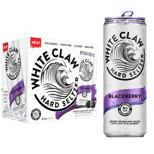 White Claw Seltzer Blackberry 6pk 12oz Can 5.0% ABV