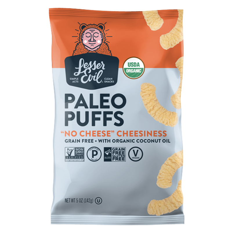 Lesser Evil "No Cheese" Cheesiness Paleo Puffs 5oz