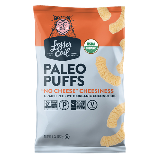 Lesser Evil "No Cheese" Cheesiness Paleo Puffs 5oz