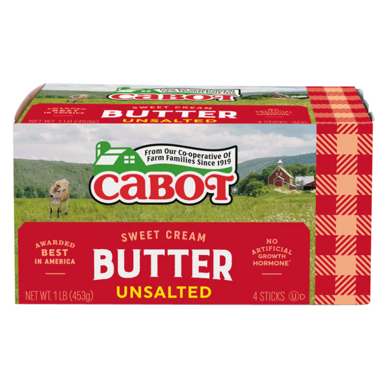 Cabot Creamery Unsalted Butter - 1lb