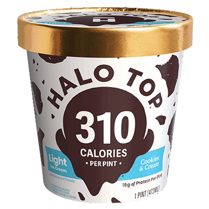 Halo Top Cookies and Cream Ice Cream Pint