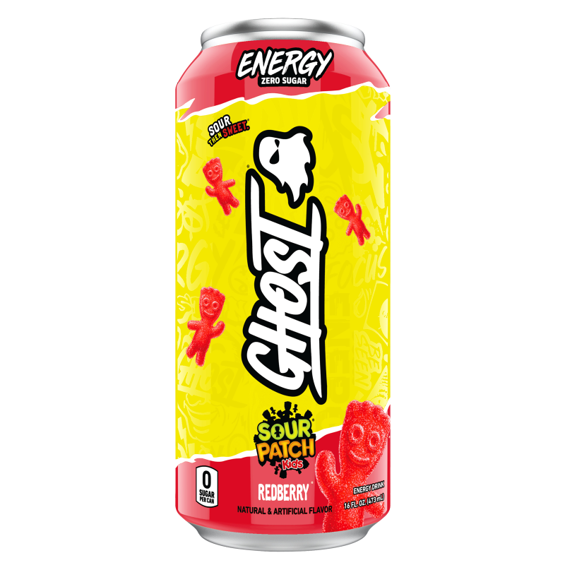 GHOST® Energy  Sour Patch Kids RedBerry 16oz Can