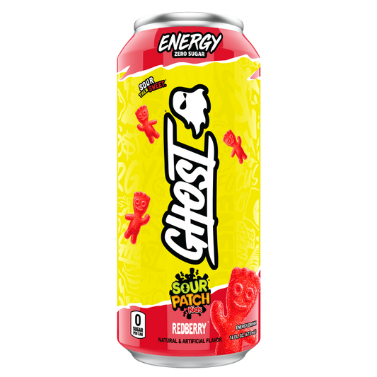 GHOST® Energy  Sour Patch Kids RedBerry 16oz Can