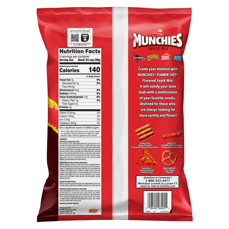 Munchies Flamin' Hot Snack Mix 8oz