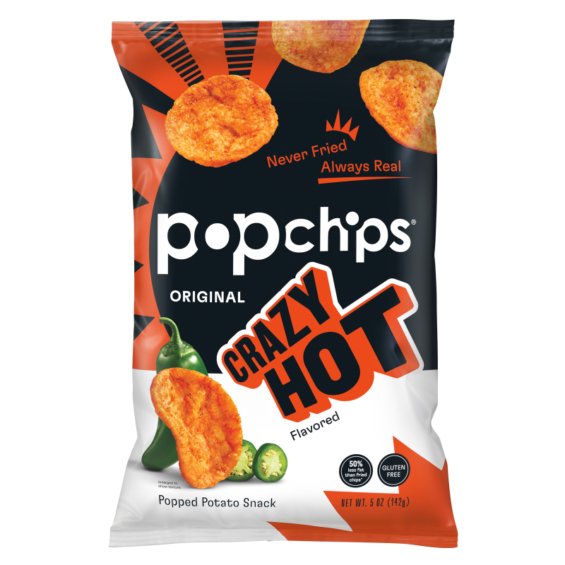 Popchips Crazy Hot Potato Chips 5oz