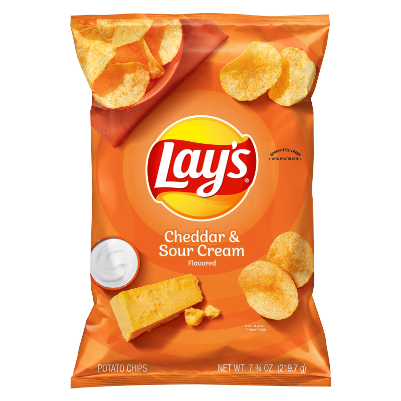 Lay's Cheddar & Sour Cream Potato Chips 7.75oz