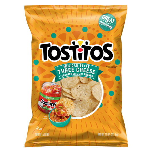 Tostitos Bite Size Mexican Style Three Cheese 11oz