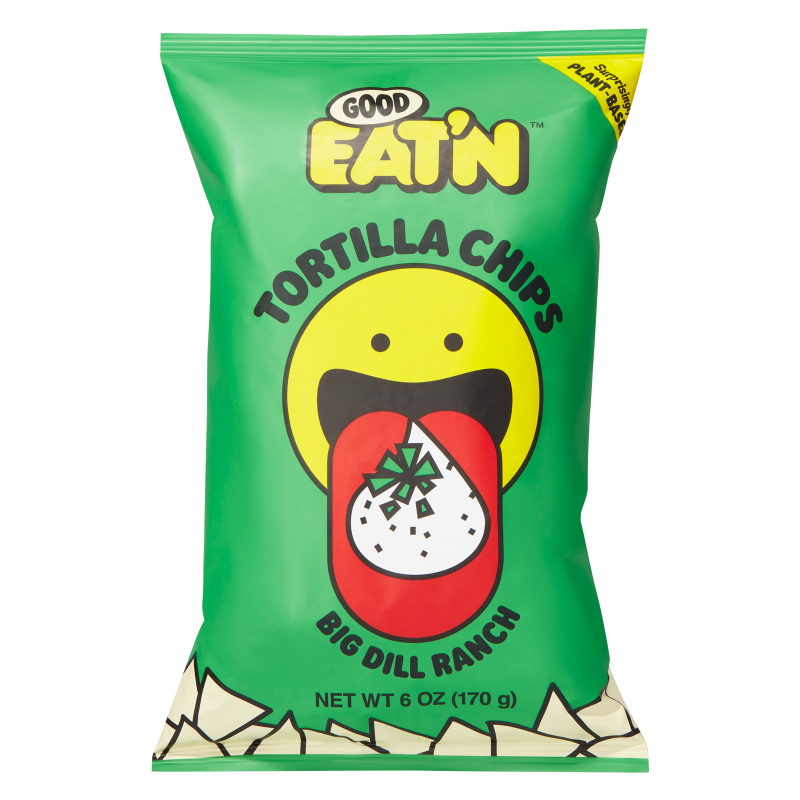 Good Eat'n Big Dill Ranch Tortilla Chips 6oz Bag