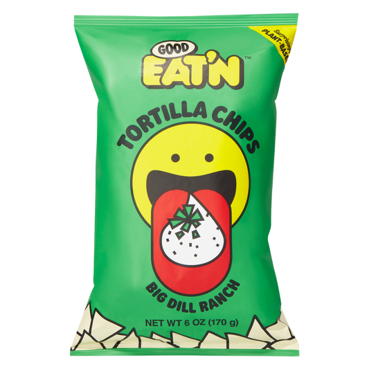 Good Eat'n Big Dill Ranch Tortilla Chips 6oz Bag