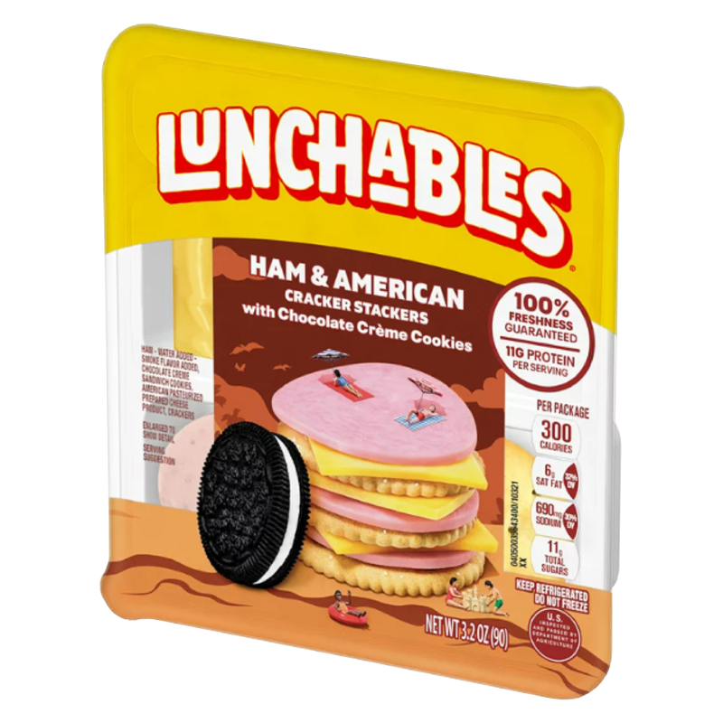 Lunchables Ham & Cheddar with Crackers -  3.2oz