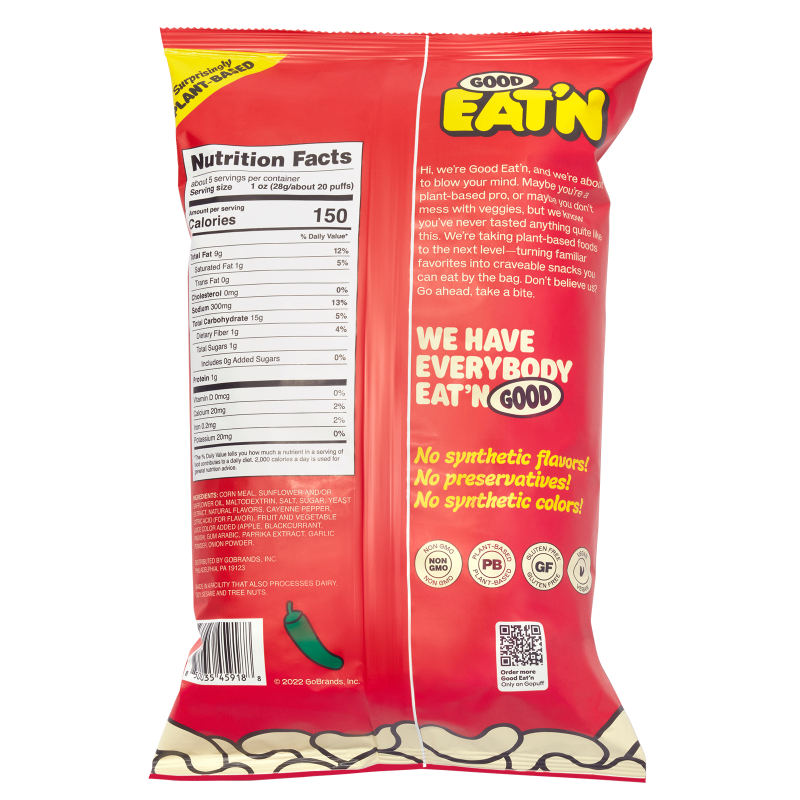 Good Eat'n Hot Hot Puffs 5oz Bag