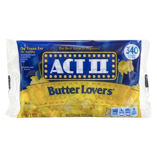 Act II Butter Lovers Popcorn 2.75oz