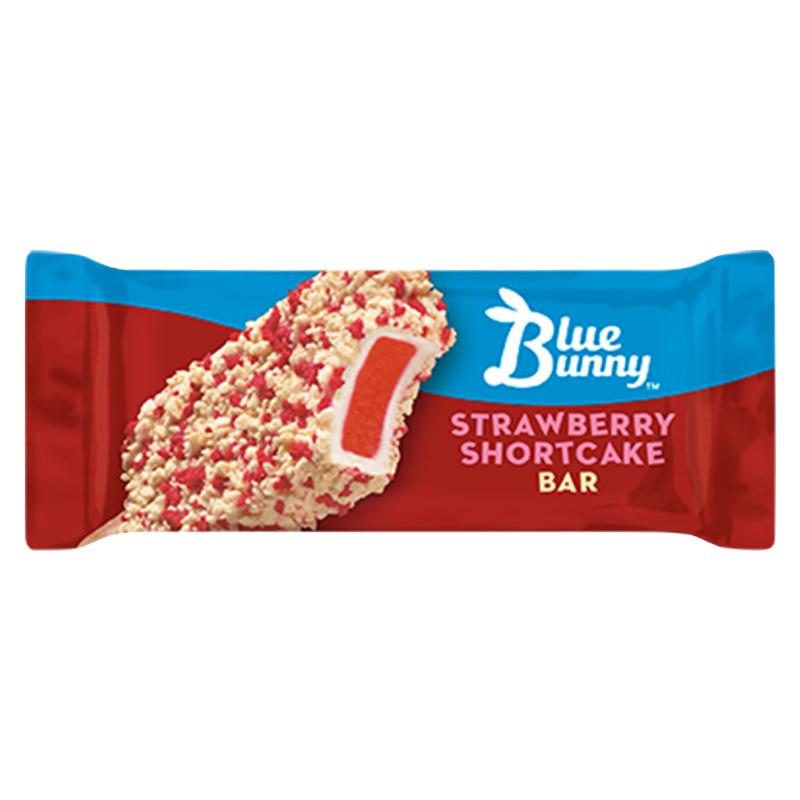 Blue Bunny Strawberry Shortcake Reduced Fat Ice Cream Bar 1ct