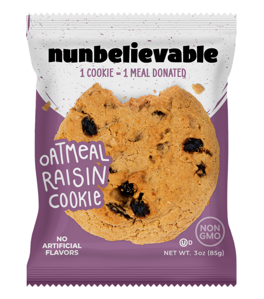 Nunbelievable Oatmeal Raisin Artisanal Cookie 3oz