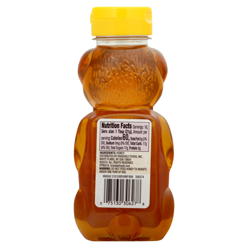 Pure Honey Bear Squeeze bottle 12oz