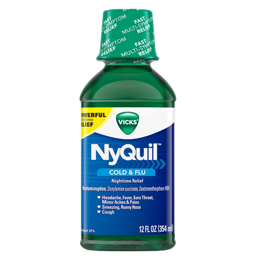 Vicks NyQuil Cold & Flu Nighttime Relief Original Liquid 12oz