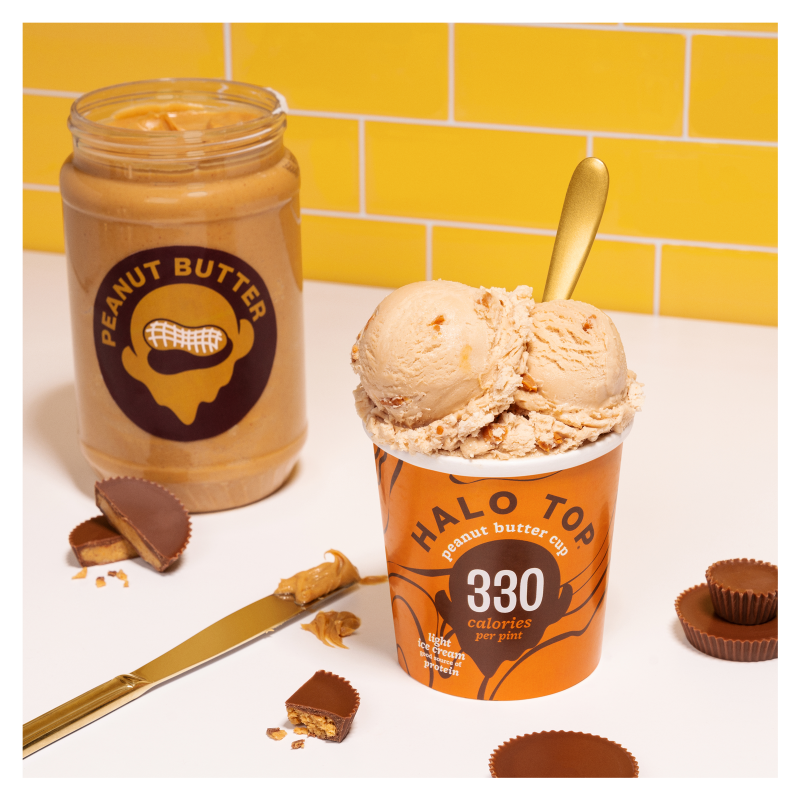 Halo Top Peanut Butter Cup Ice Cream Pint