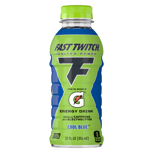 Fast Twitch Zero Sugar Energy Drink Cool Blue 12oz