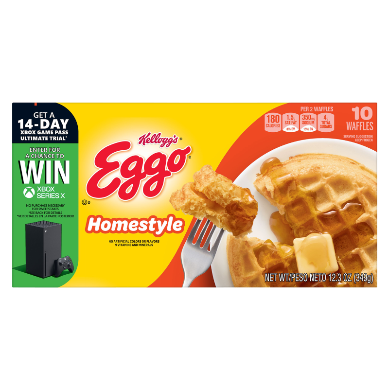 Kellogg's Frozen Eggo Homestyle Waffles 10ct 12.3oz