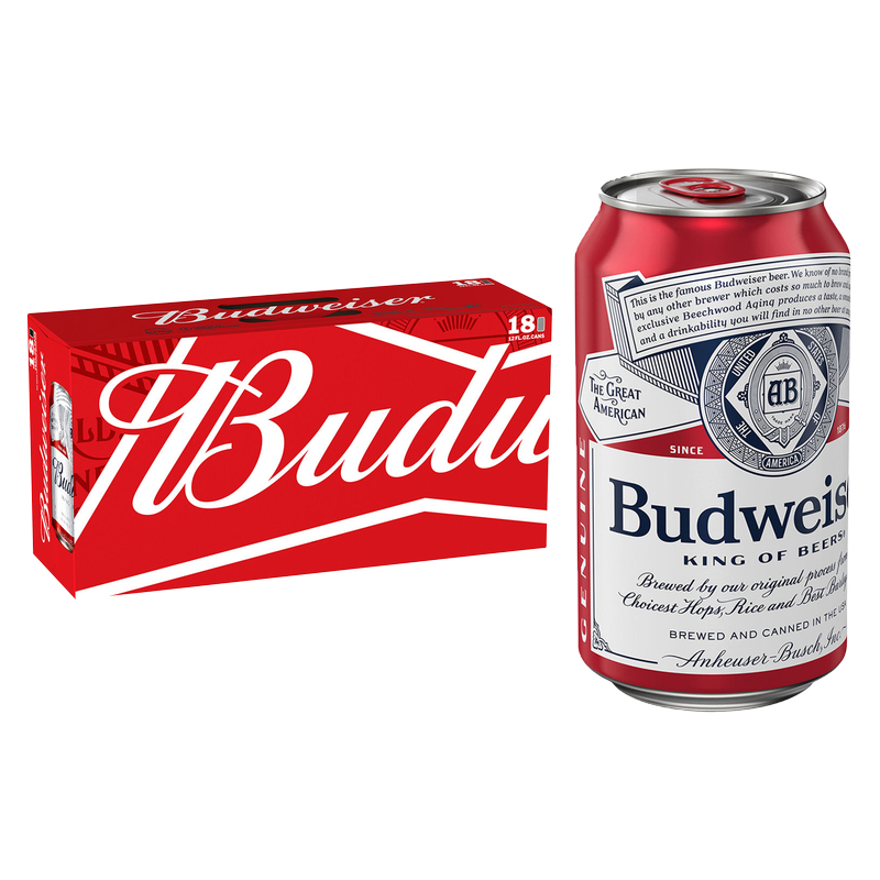 Budweiser 18pk 12oz Can 5.0% ABV