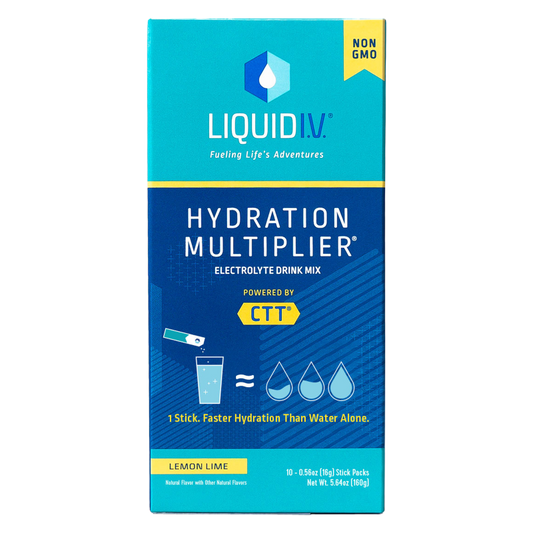 Liquid I.V. Hydration Multiplier Electrolyte Drink Mix Powder Lemon Lime 10ct Box