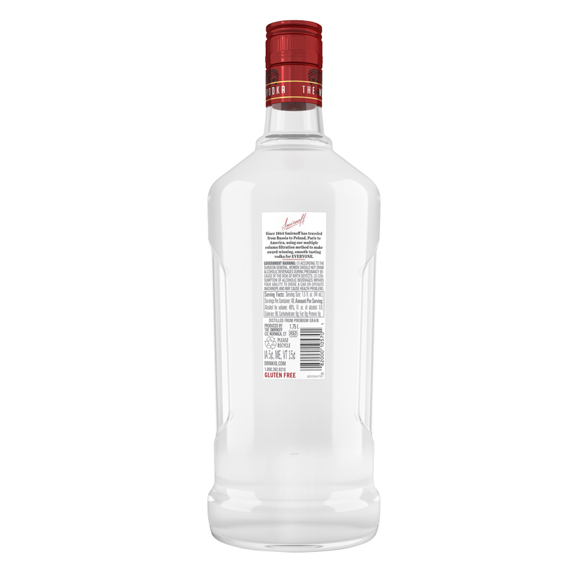 Smirnoff Vodka 1.75L (80 Proof)