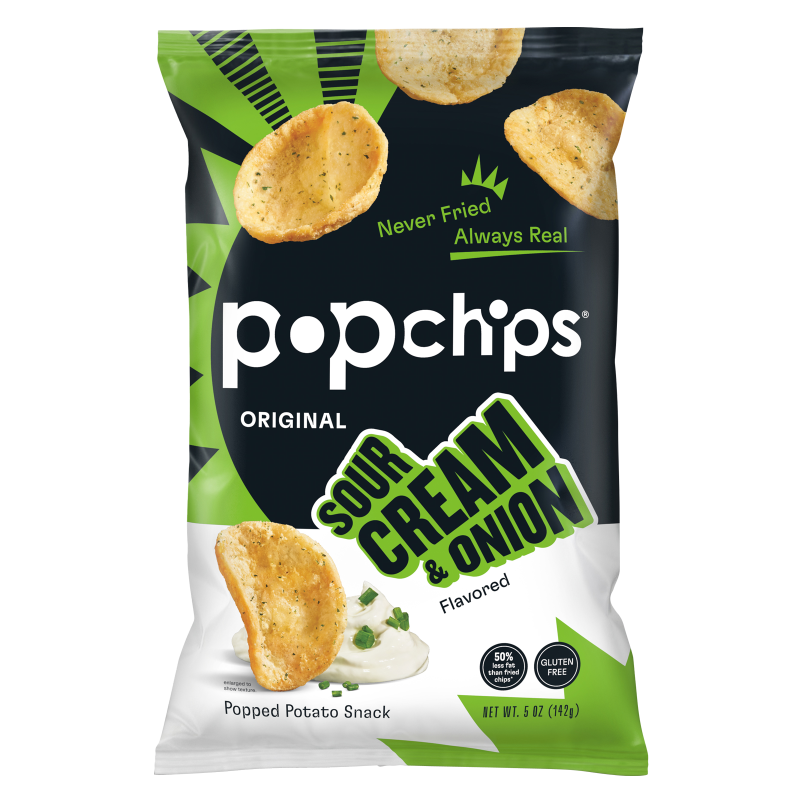 Popchips Sour Cream & Onion Potato Chips 5oz