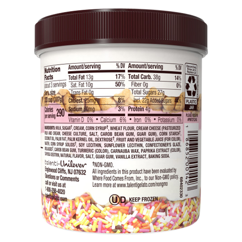 Talenti Gelato Layers Confetti Cookie 10.3oz