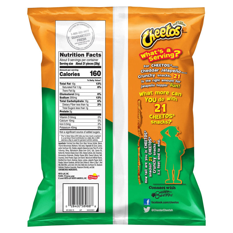 Cheetos Crunchy Cheddar Jalapeno 8.5oz