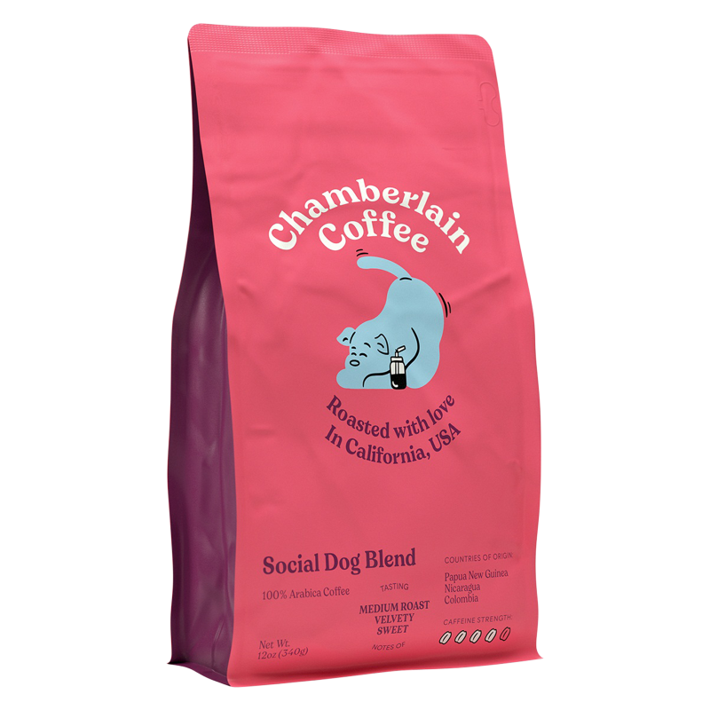 Chamberlain Coffee Social Dog Coffee Bag Ground 12oz