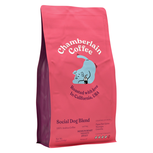 Chamberlain Coffee Social Dog Coffee Bag Ground 12oz