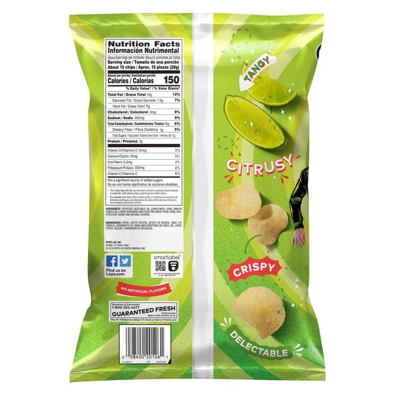 Lay's Potato Chip Limon 7.75oz