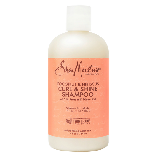 SheaMoisture Curl & Shine Shampoo Coconut & Hibiscus 13oz