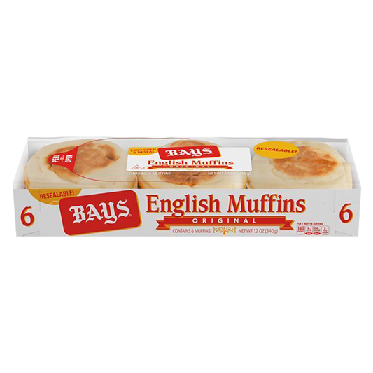 Bays Original English Muffin - 6ct/12oz