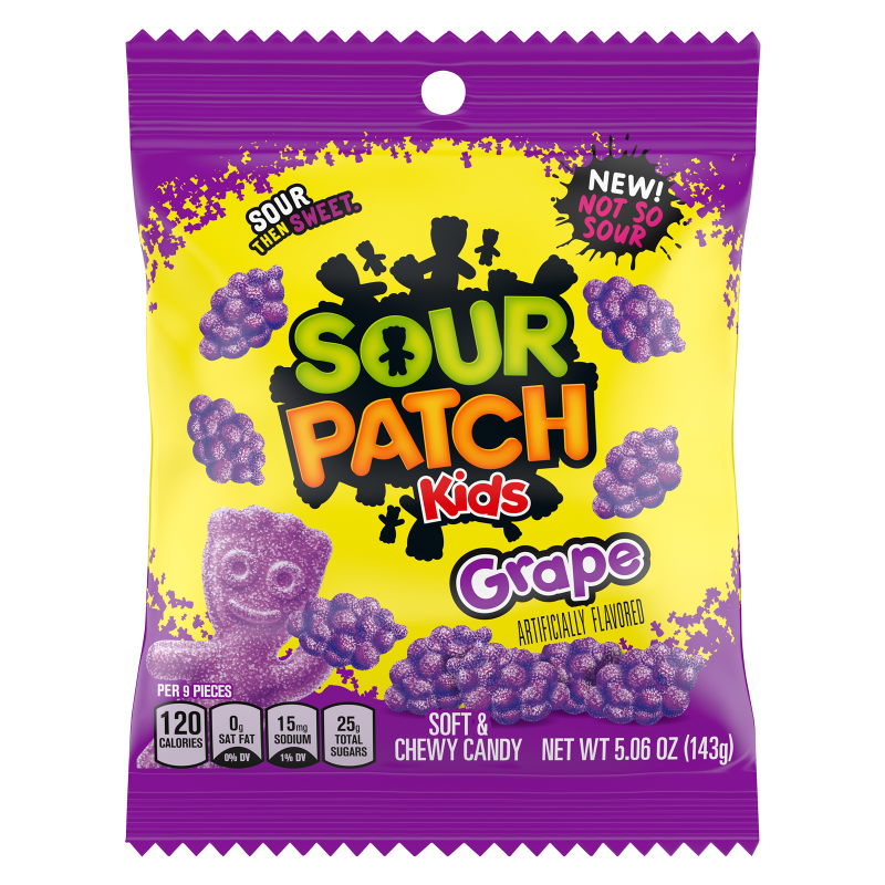 Sour Patch Kids Grape Soft & Chewy Candy 5.06oz