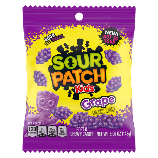 Sour Patch Kids Grape Soft & Chewy Candy 5.06oz