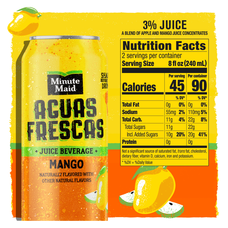 Minute Maid Aguas Frescas Mango 16oz