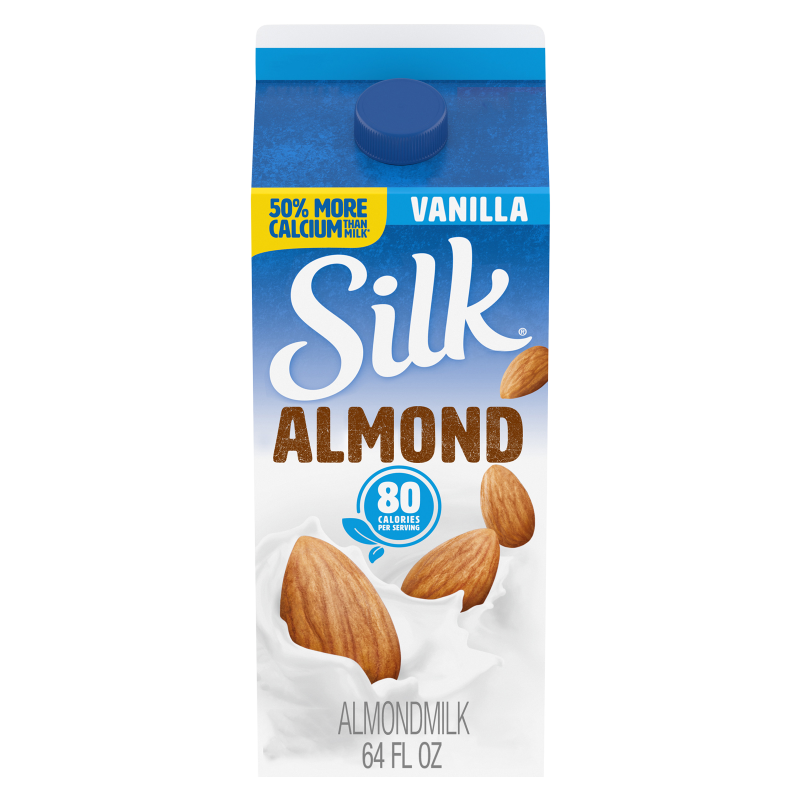 Silk Vanilla Almond Milk 1/2 Gallon