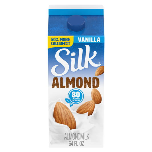 Silk Vanilla Almond Milk 1/2 Gallon