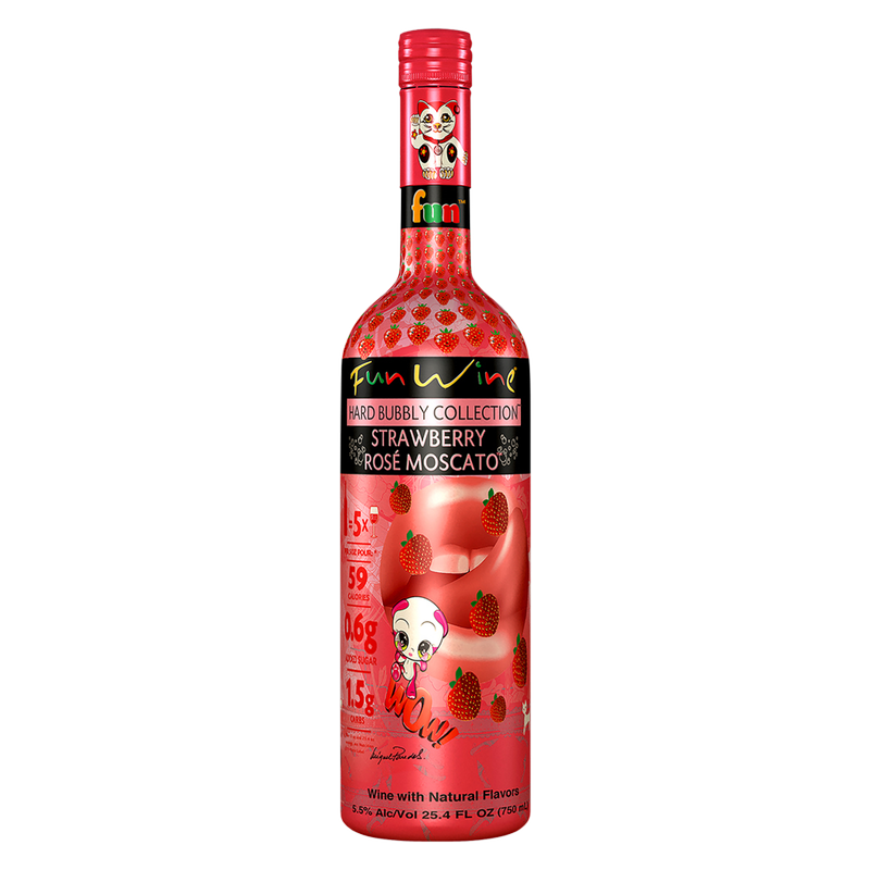 Fun Wine Strawberry Rose Moscato 750 ml