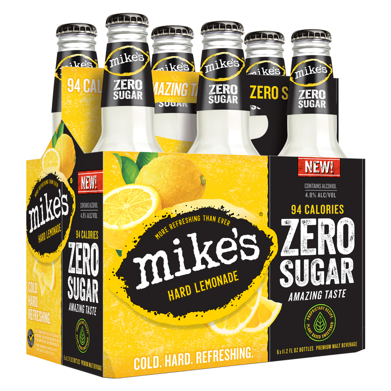 Mike's Hard Lemonade Zero Sugar 6pk 11.2oz Btl 4.8% ABV