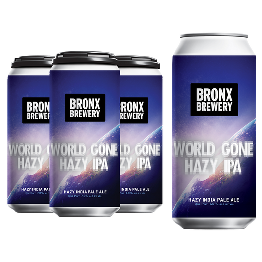 The Bronx Brewery World Gone Hazy IPA 4pk Can 7.0% ABV