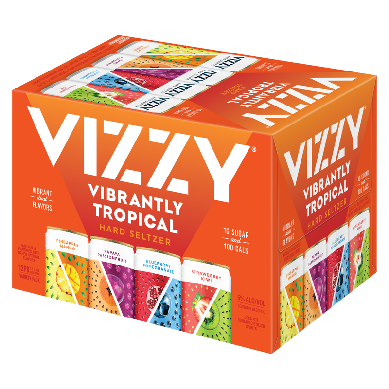 Vizzy Tropical Hard Seltzer Variety 12pk 12oz Can 5.0% ABV